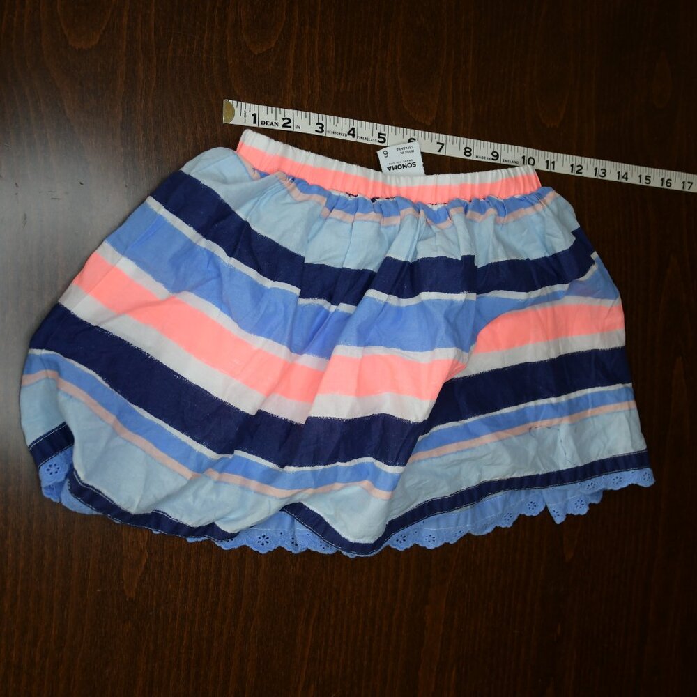 Sonoma Girls Colorful Skort with Liner Size 6